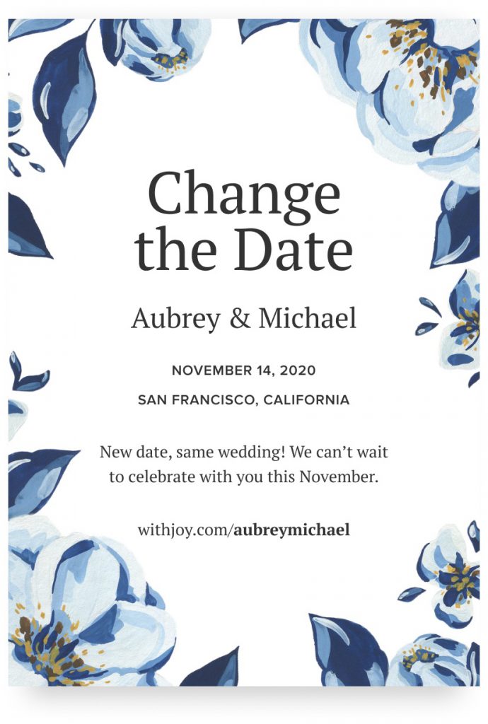 Image of a Change the Date design