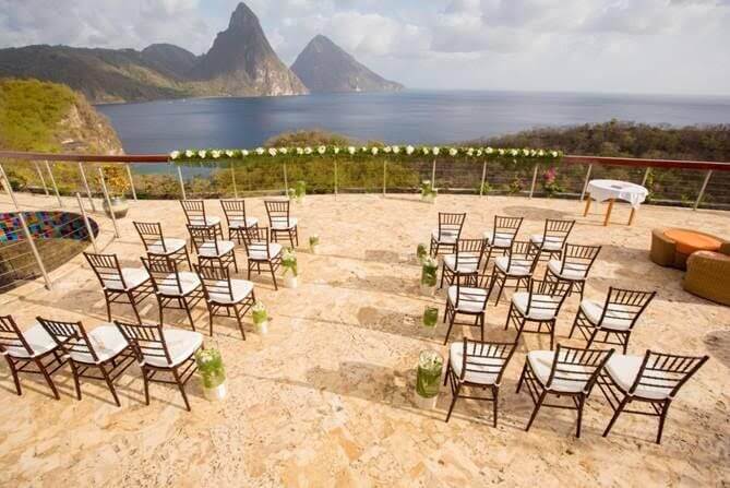 intimate destination wedding ideas jade mountain resort