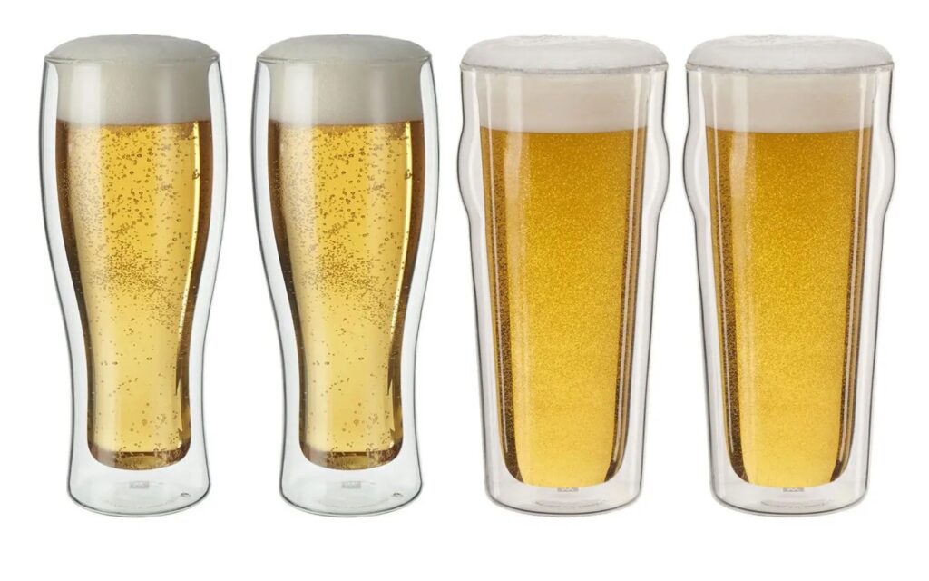 Zwilling Sorrento Double Wall Beer Glasses, Set of 4