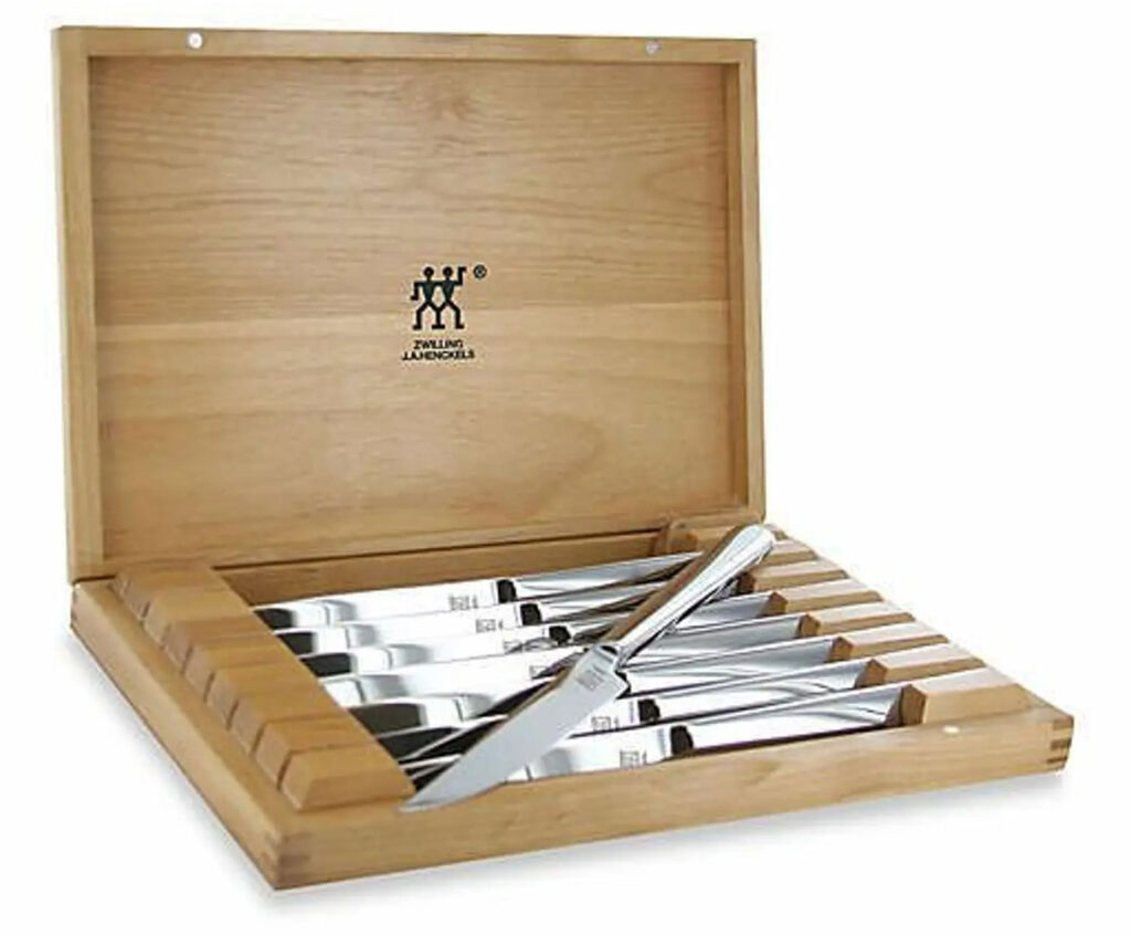 Zwilling 8-Piece Stainless Steel Steak Knife Set in Presentation Box