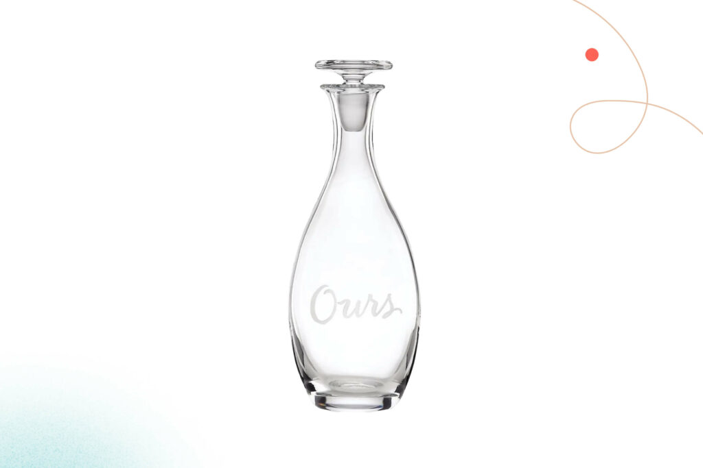 Kate Spade Two of a Kind Decanter