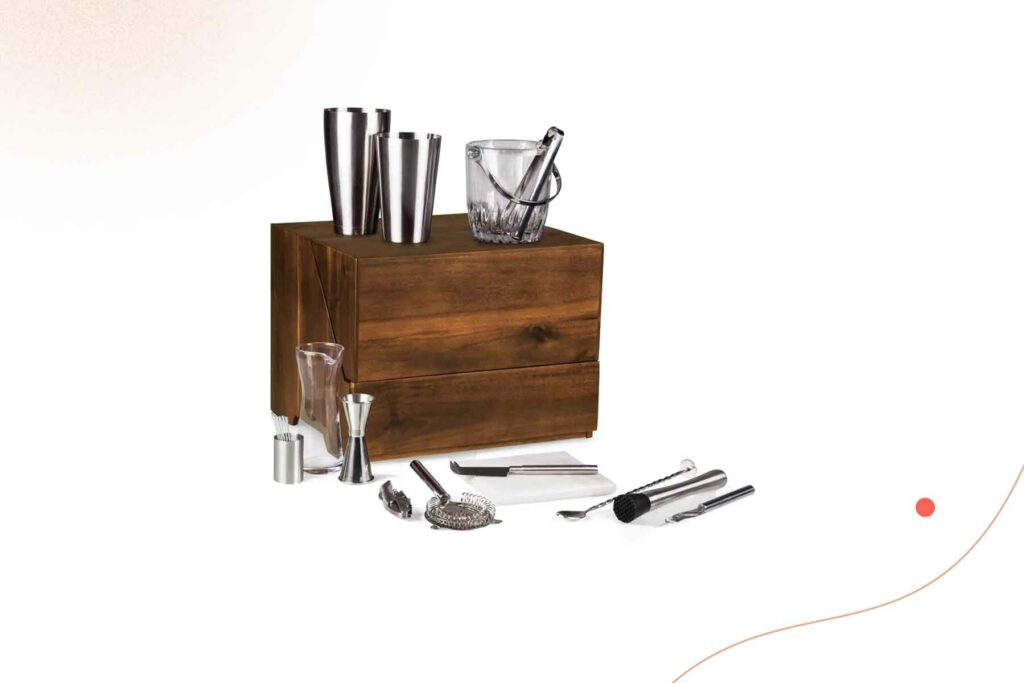 Legacy Madison Acacia Tabletop Bar Set